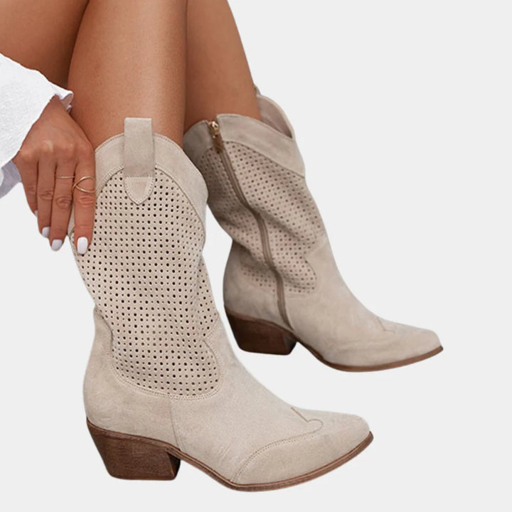 Women's Cowboy Boots in white