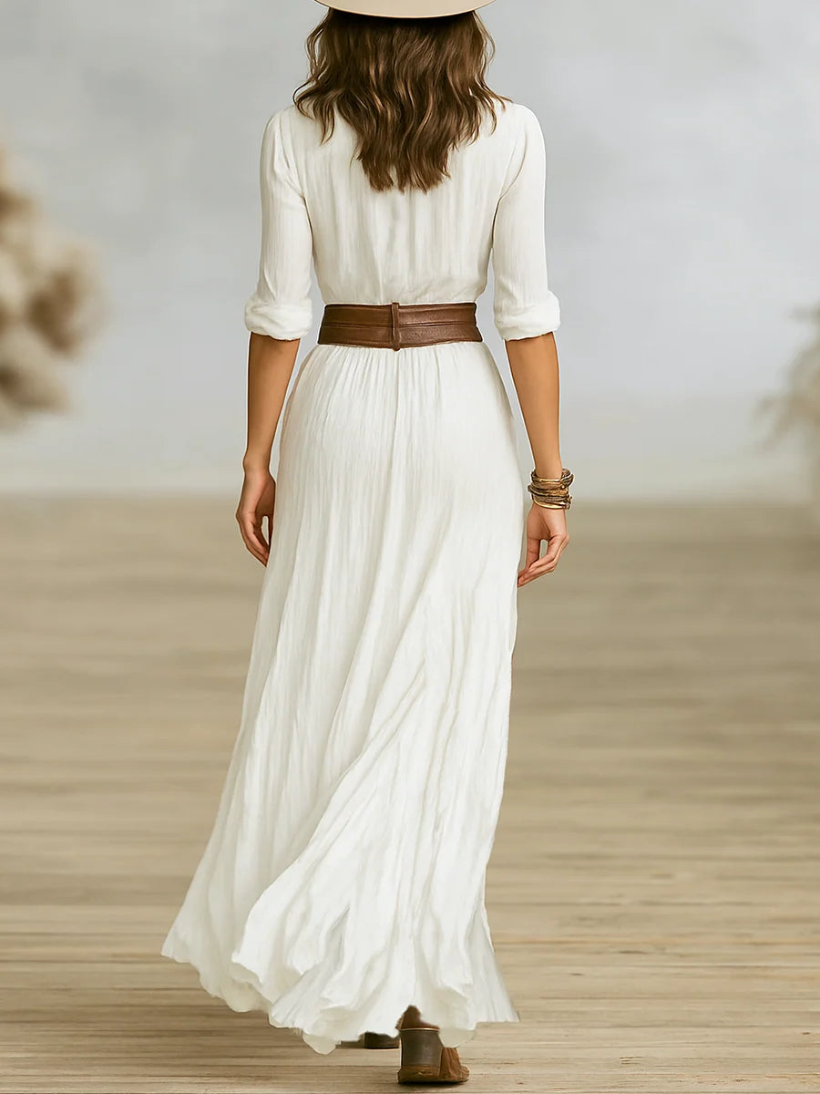 Women's Summer Maxi Dress in white