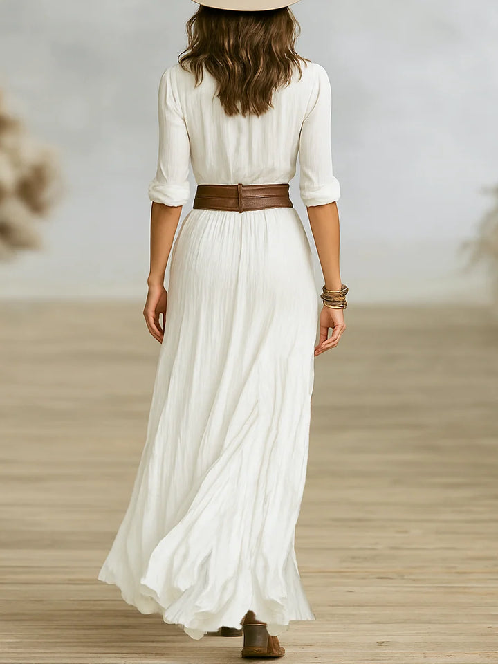 Women's Summer Maxi Dress in white