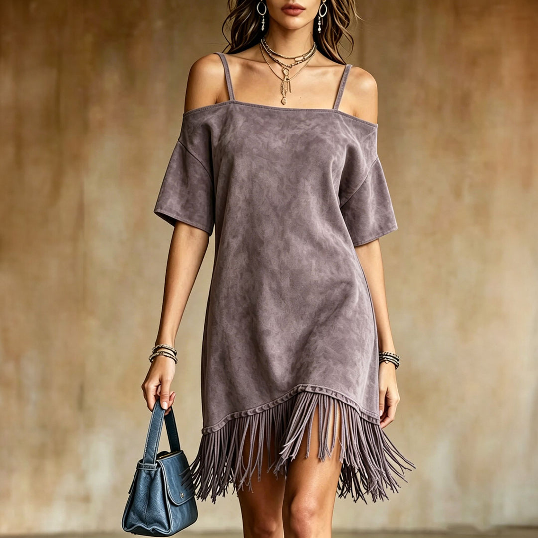 Women's Summer Mini Dress in mauve