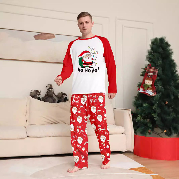 Family Matching Christmas PJs detail