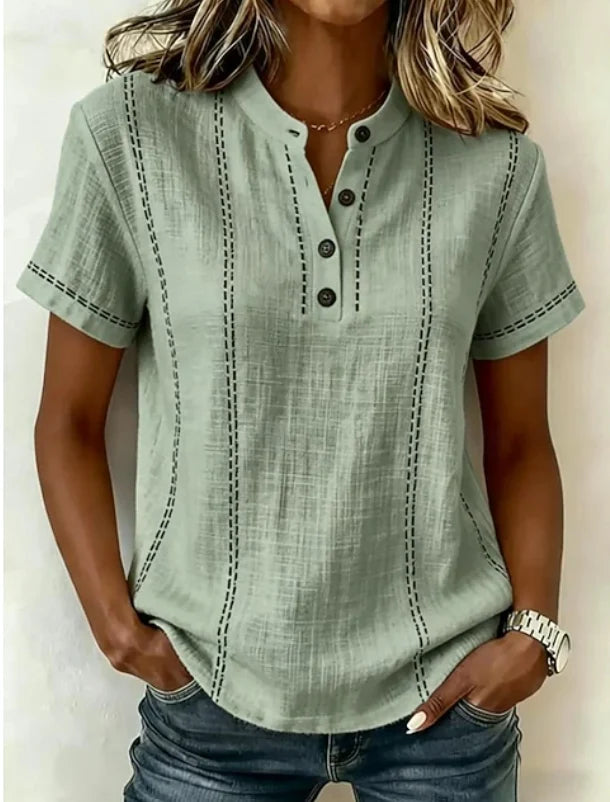 Women's Short Sleeve Top in green