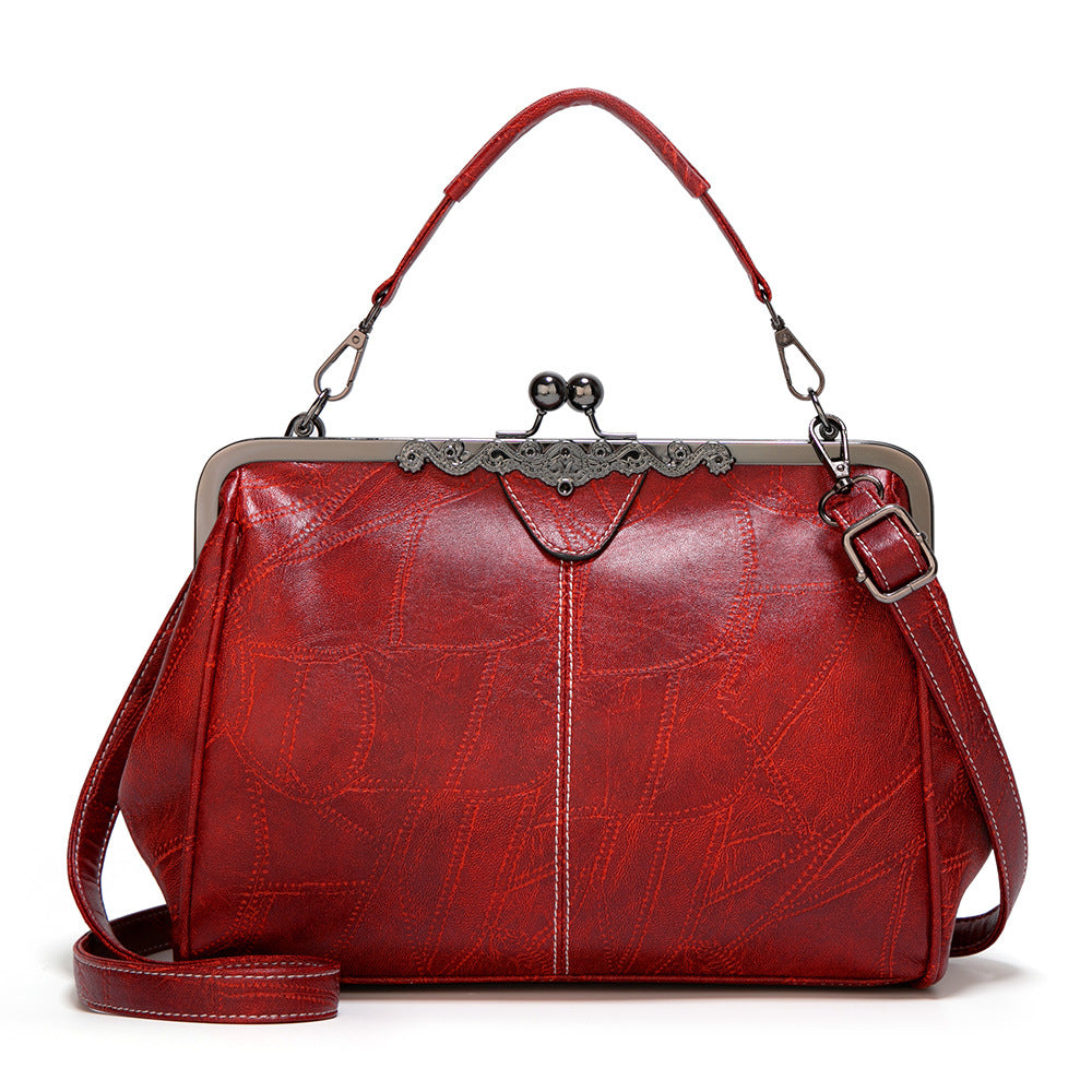 Women's Shoulder Bag in wine red