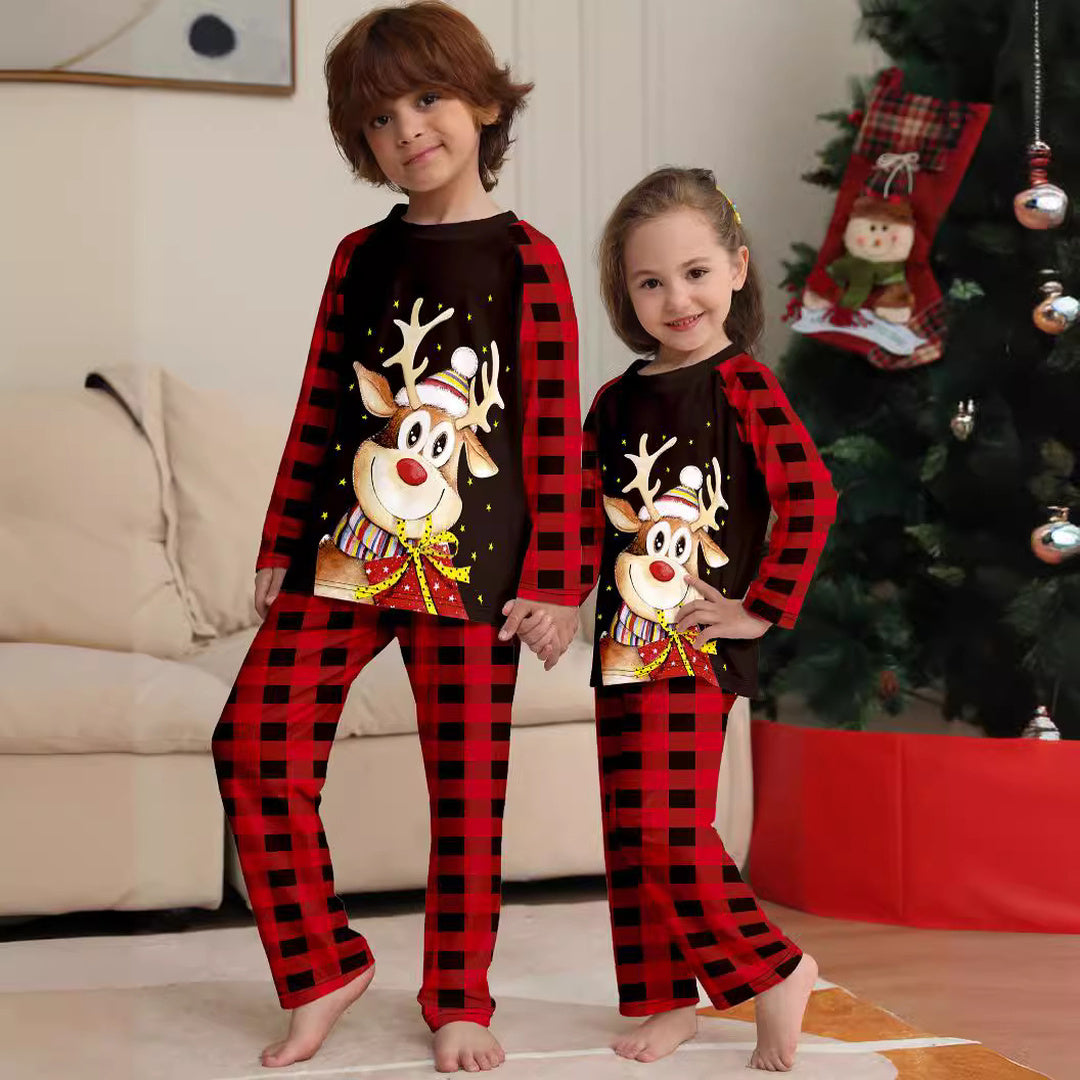 Family Matching Christmas PJs detail