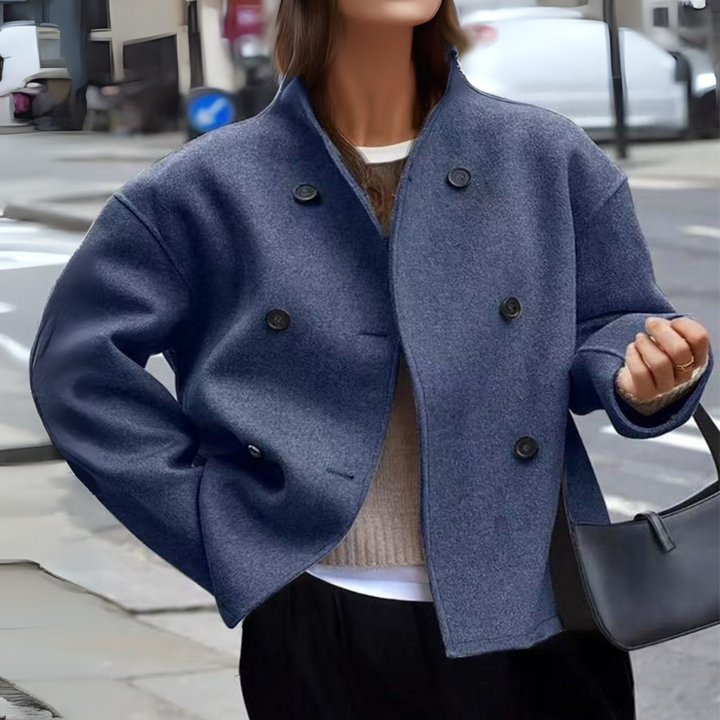 BINI™ - Cozy Long Sleeve Stand Collar Coat