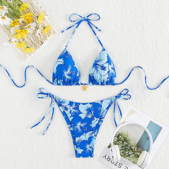 Women's String Bikini in royal blue