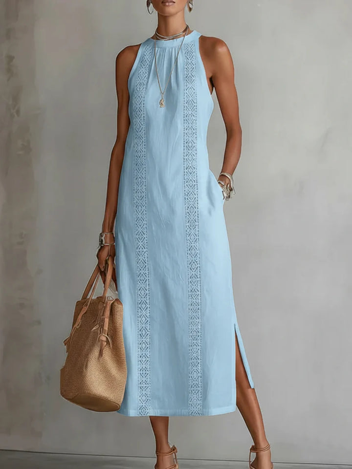 Women's Midi Summer Dress in blue