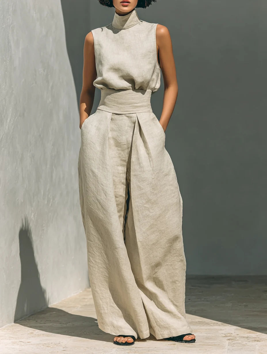 Women's Matching Set in khaki