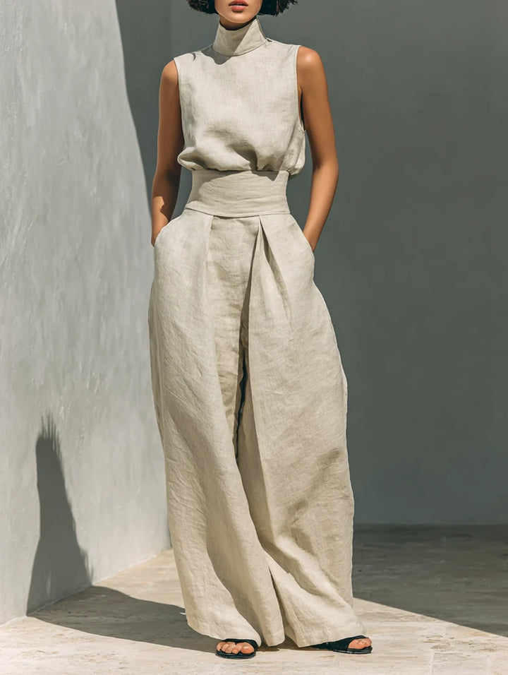 Women's Matching Set in khaki