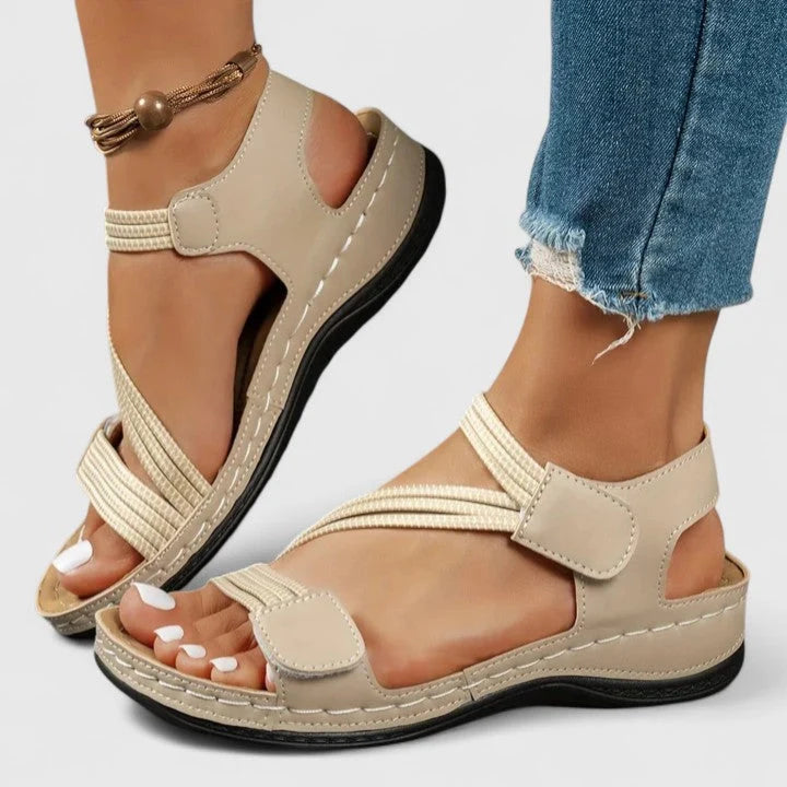 Women's Orthopedic Sandals in khaki