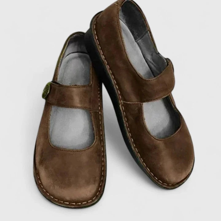 Women's Orthopedic Flats in brown