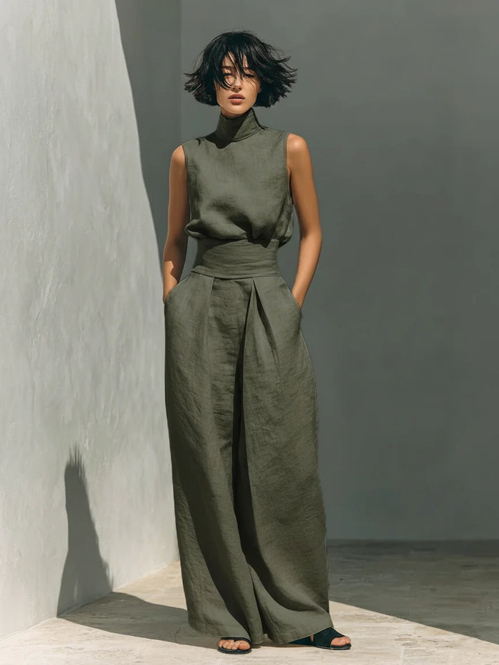 Women's Matching Set in army green