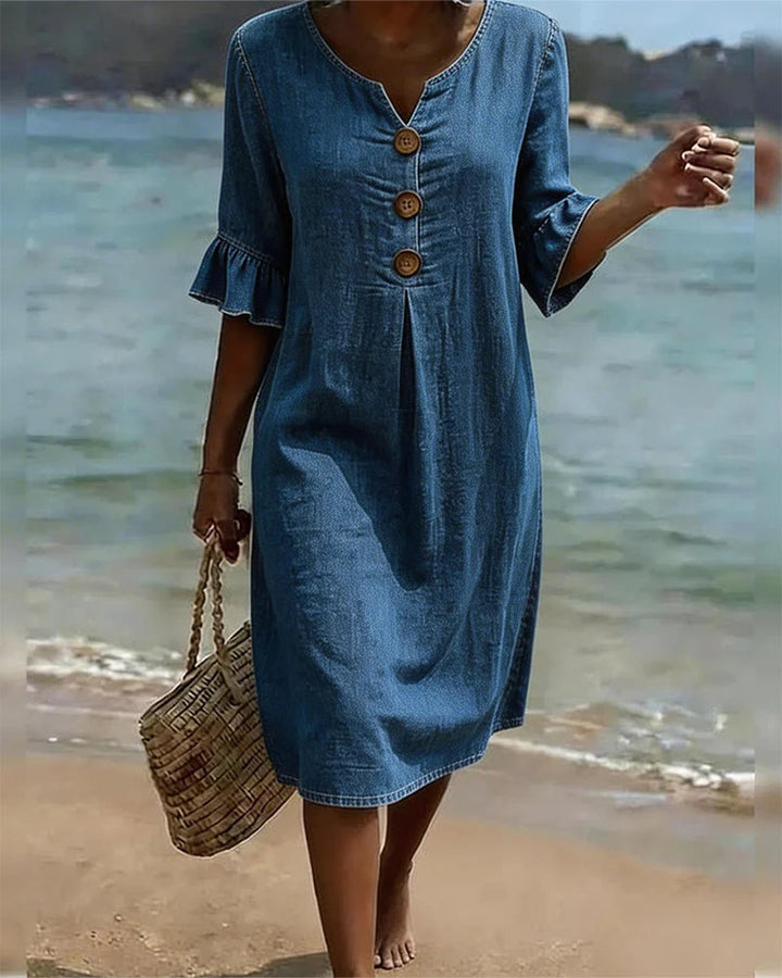 Women's Summer Midi Dress detail