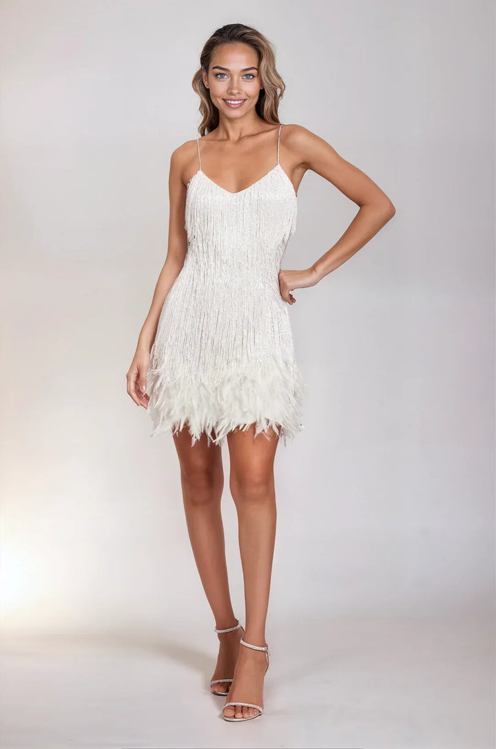 Women's Summer Mini Dress in white