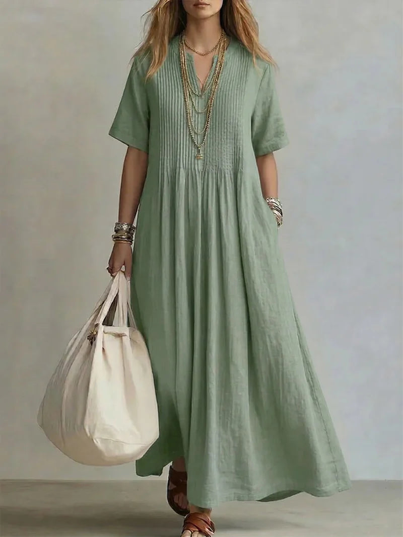 Women's Summer Maxi Dress in green