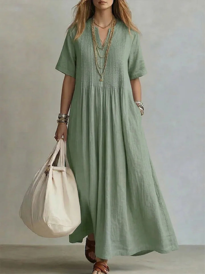 Women's Summer Maxi Dress in green