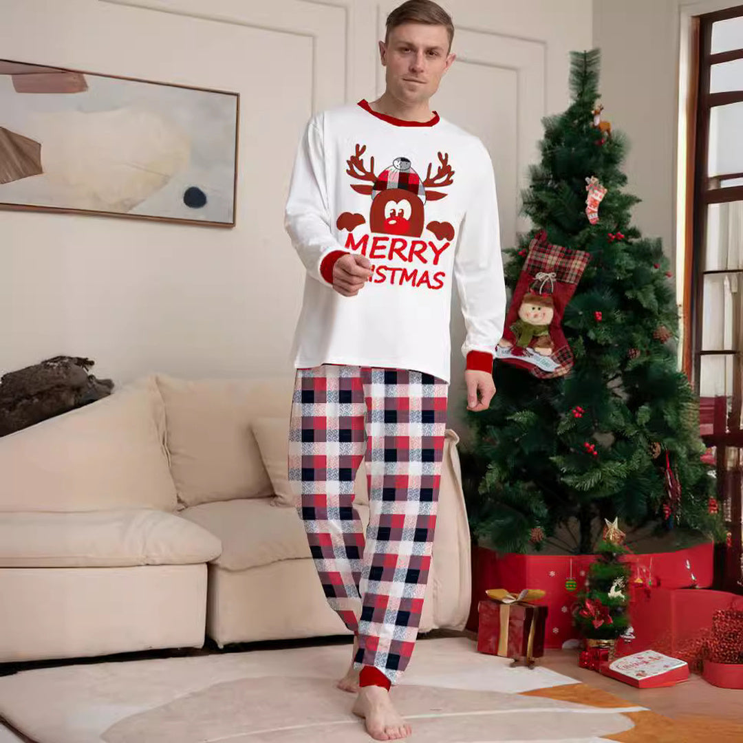 Family Matching Christmas PJs detail