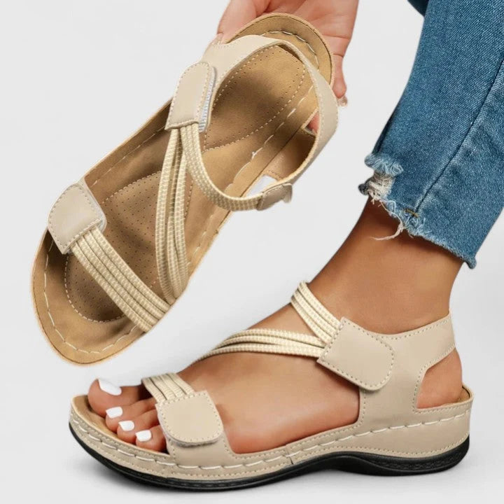 Women's Orthopedic Sandals in khaki