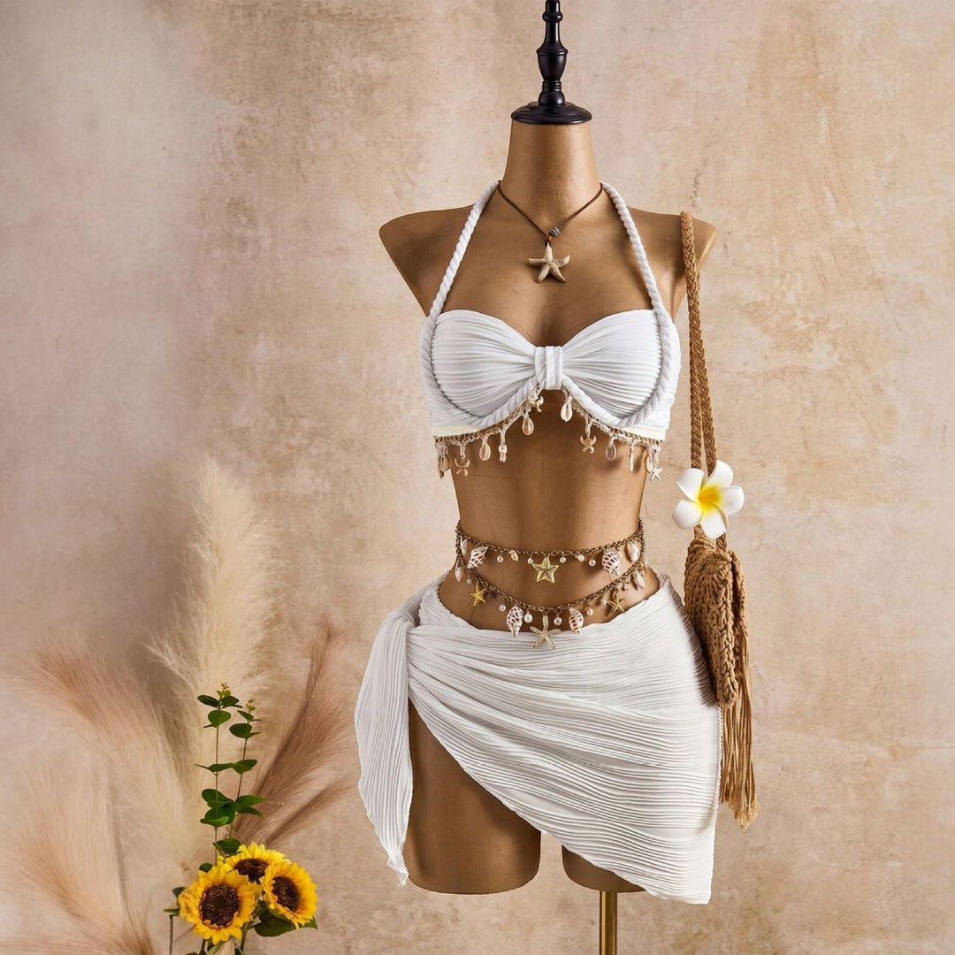 Women's Halter Bikini in white