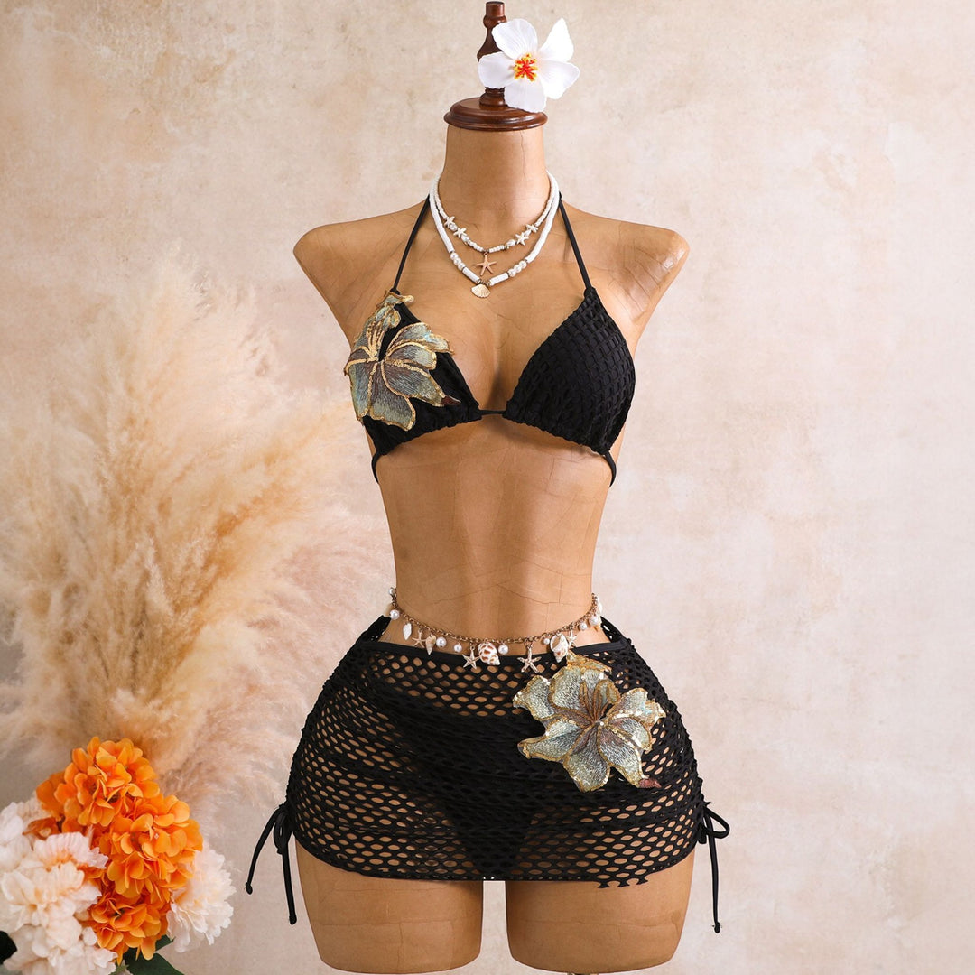 Women's String Bikini in black