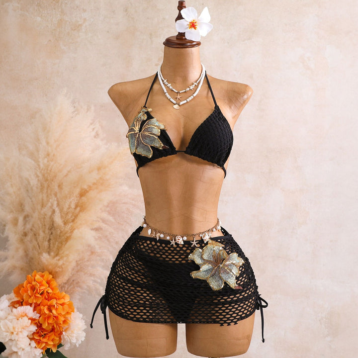 Women's String Bikini in black