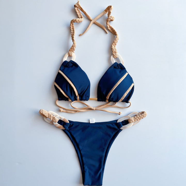 Women's Halter Bikini in navy