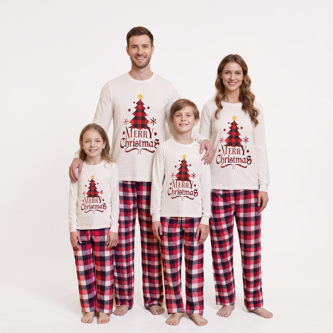 Family Matching Christmas PJs detail