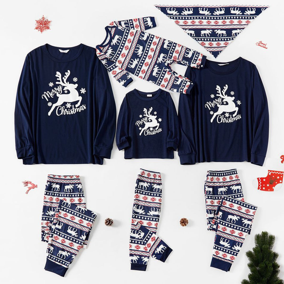 Family Matching Christmas PJs detail