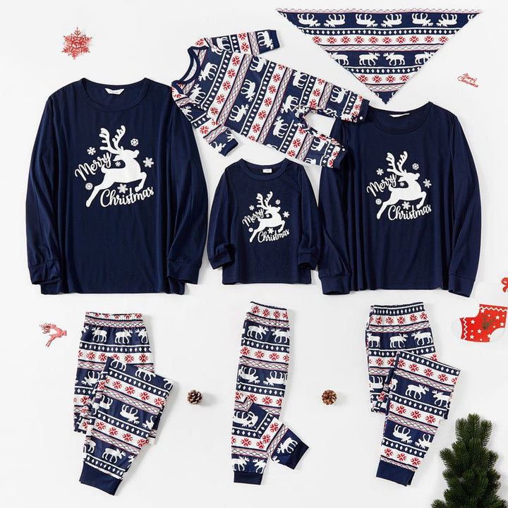 Family Matching Christmas PJs detail