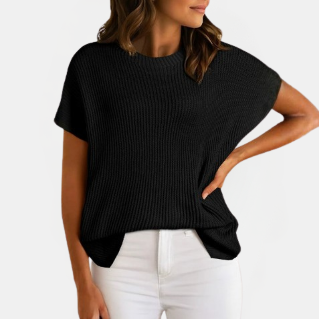 Women's Oversized Drop Shoulder Knit Pullover Sweater