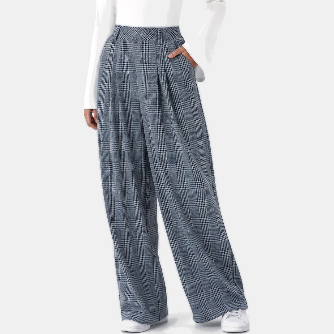 Grey Houndstooth Plaid