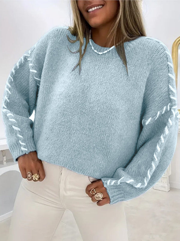 SERAH™ - Casual Round Neck Long Sleeve Sweater