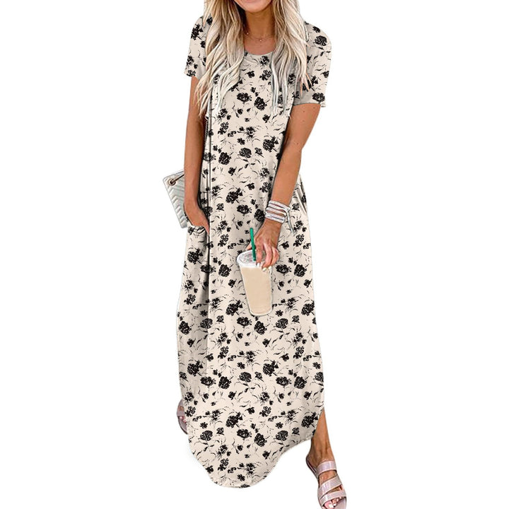 SOPHIE™ - Casual Loose-Fit Short Sleeve Long Dress for Relaxed Elegance