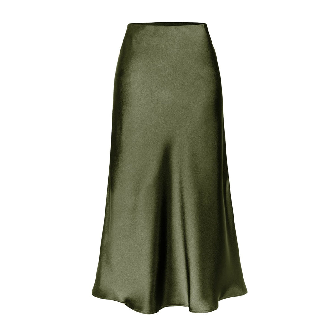 KEITH™ - Elegant High Waist Side Slit Midi Skirt