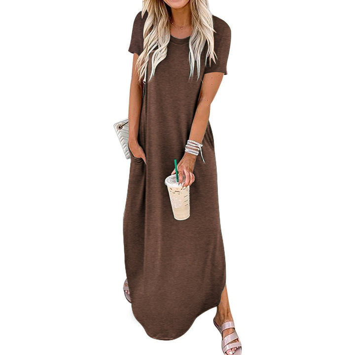 SOPHIE™ - Casual Loose-Fit Short Sleeve Long Dress for Relaxed Elegance