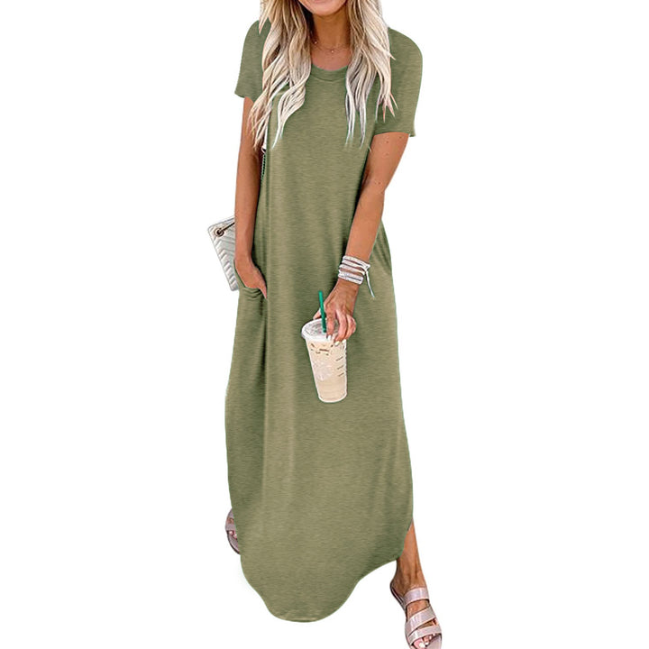 SOPHIE™ - Casual Loose-Fit Short Sleeve Long Dress for Relaxed Elegance