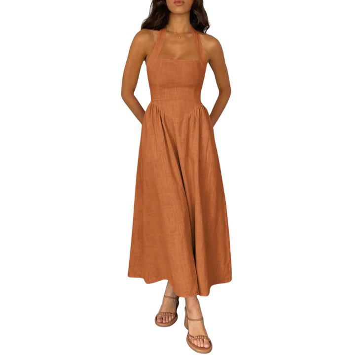 ELEONOR™ - Elegant Puff Sleeve Midi Dress