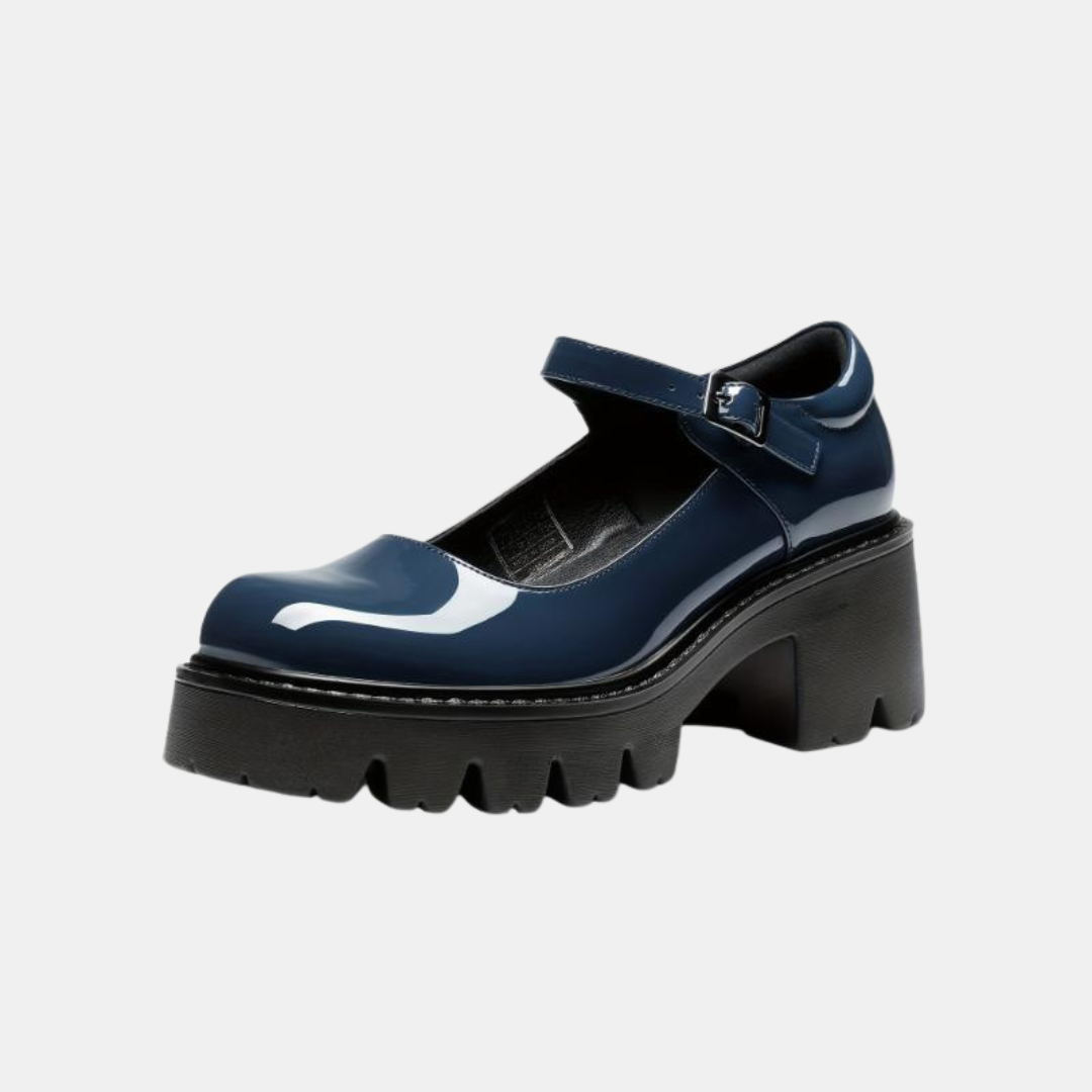 Women's Chunky Block Heel Mary Jane Platform Pumps