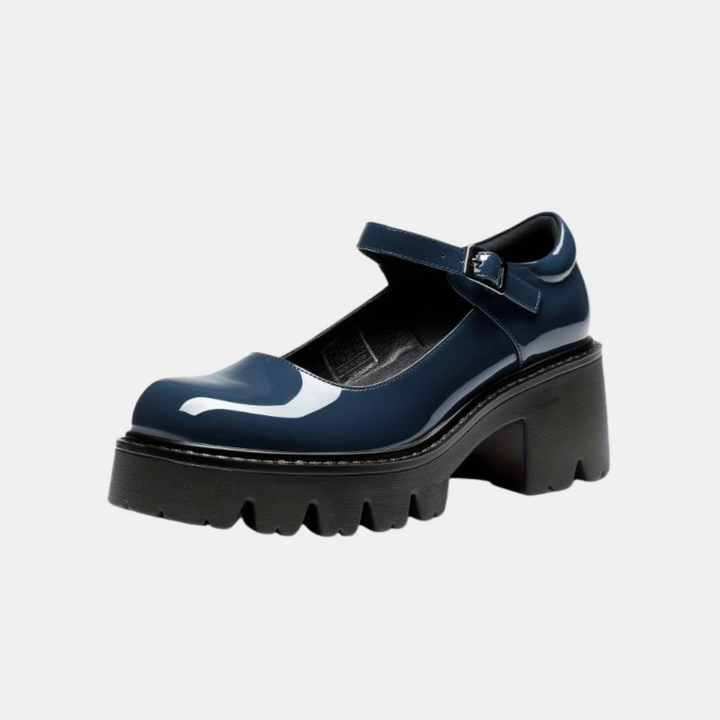 Women's Chunky Block Heel Mary Jane Platform Pumps