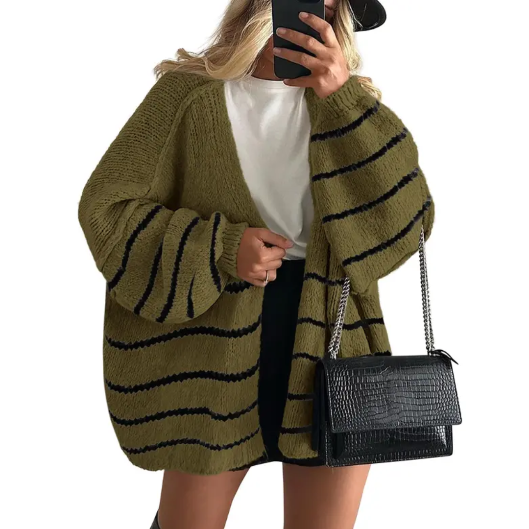 Striped Army Green