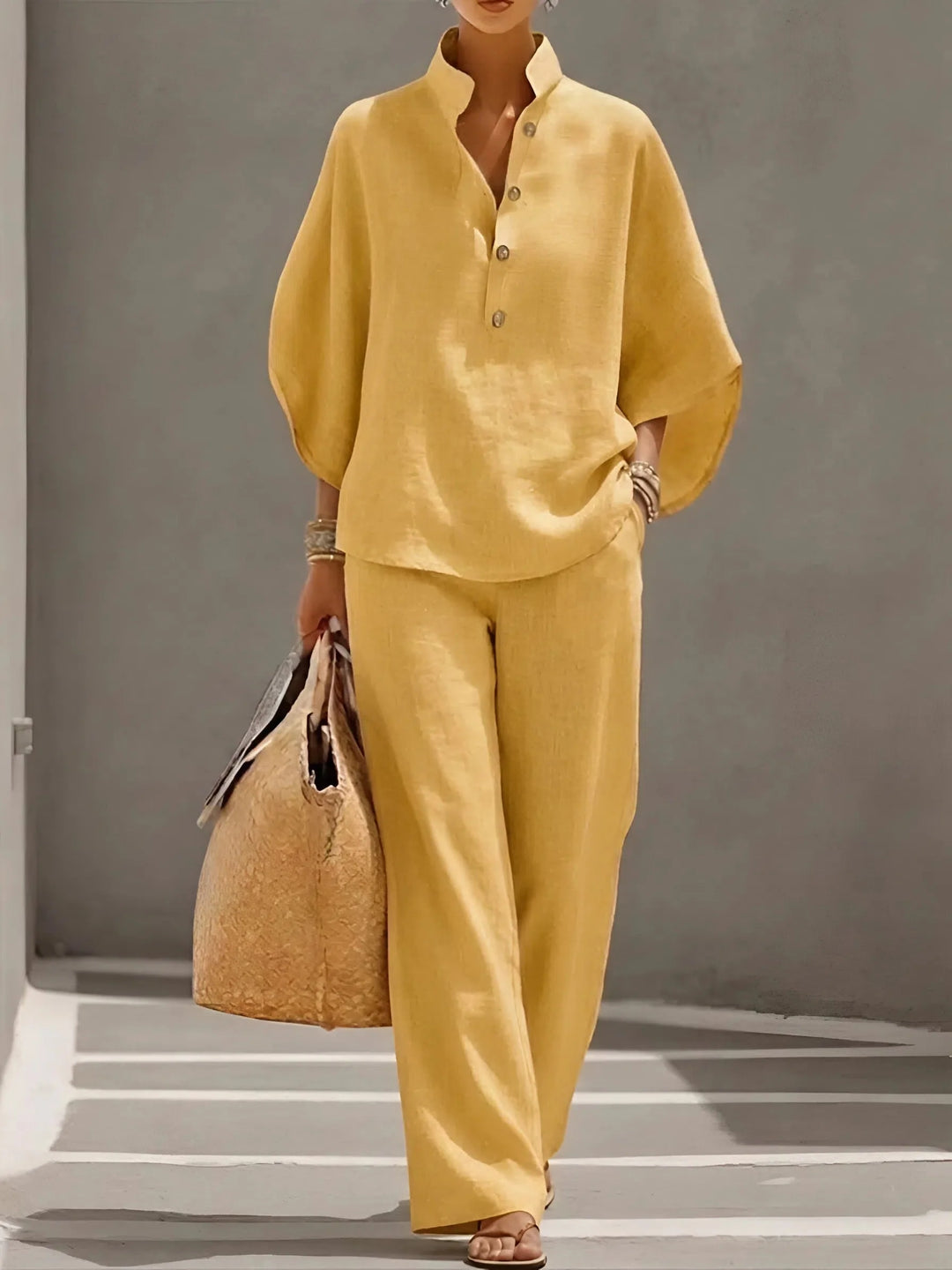 Women's Matching Set in yellow