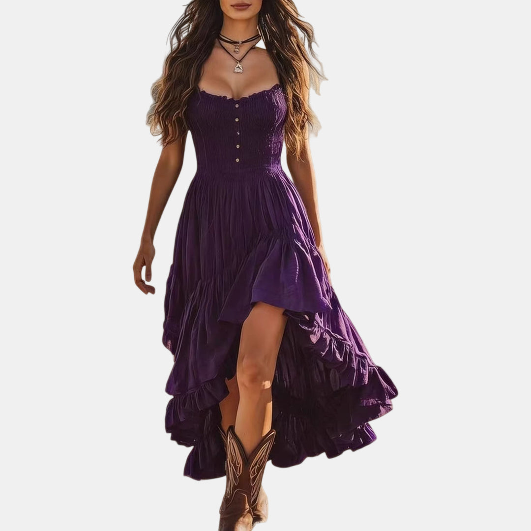 Women's Summer Maxi Dress in purple