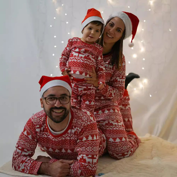 Family Matching Christmas PJs detail