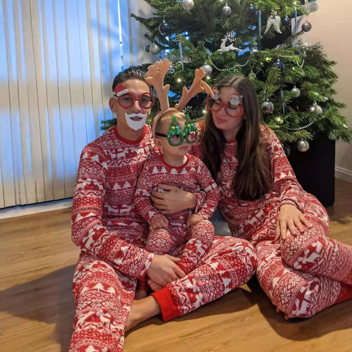 Family Matching Christmas PJs detail