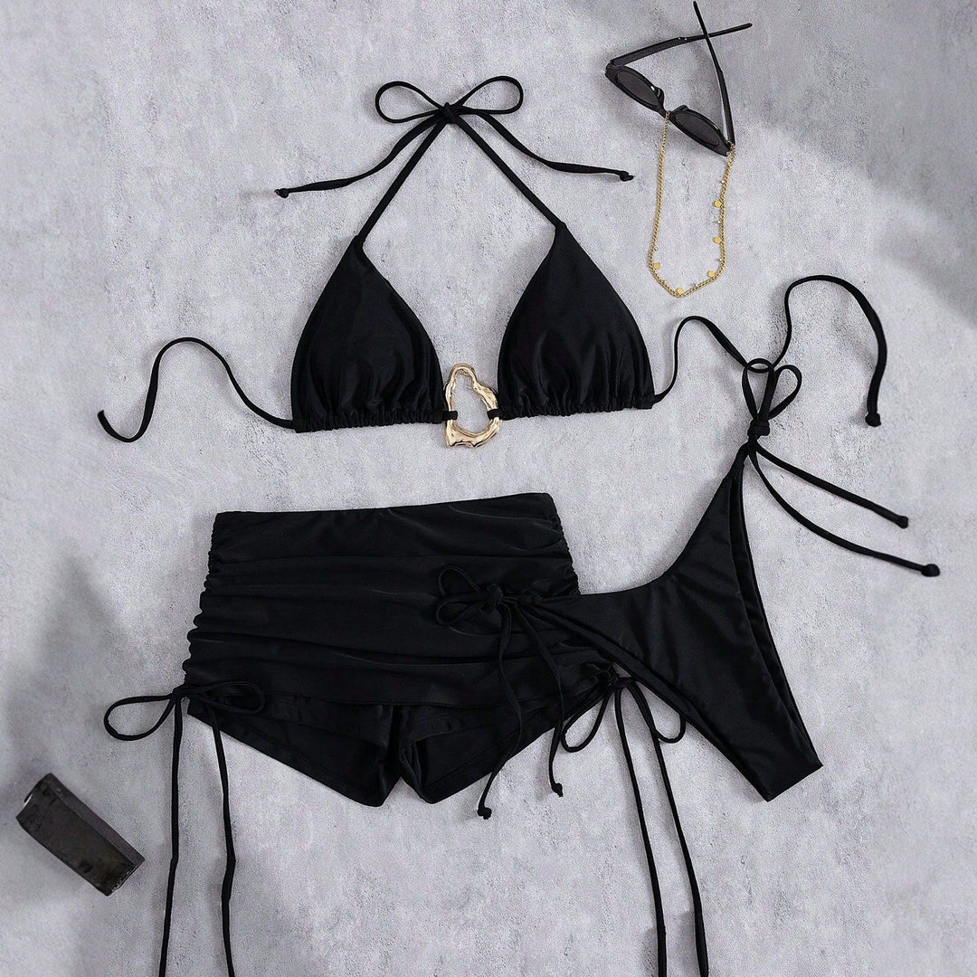Women's String Bikini in black