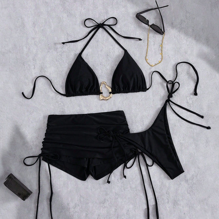 Women's String Bikini in black