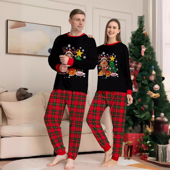 Family Matching Christmas PJs detail