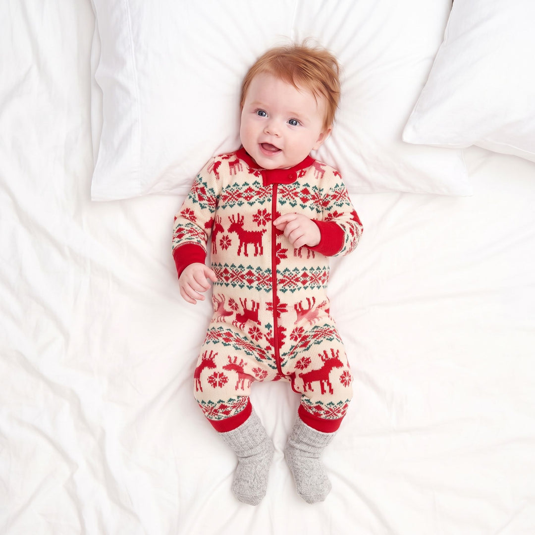 Family Matching Christmas PJs detail