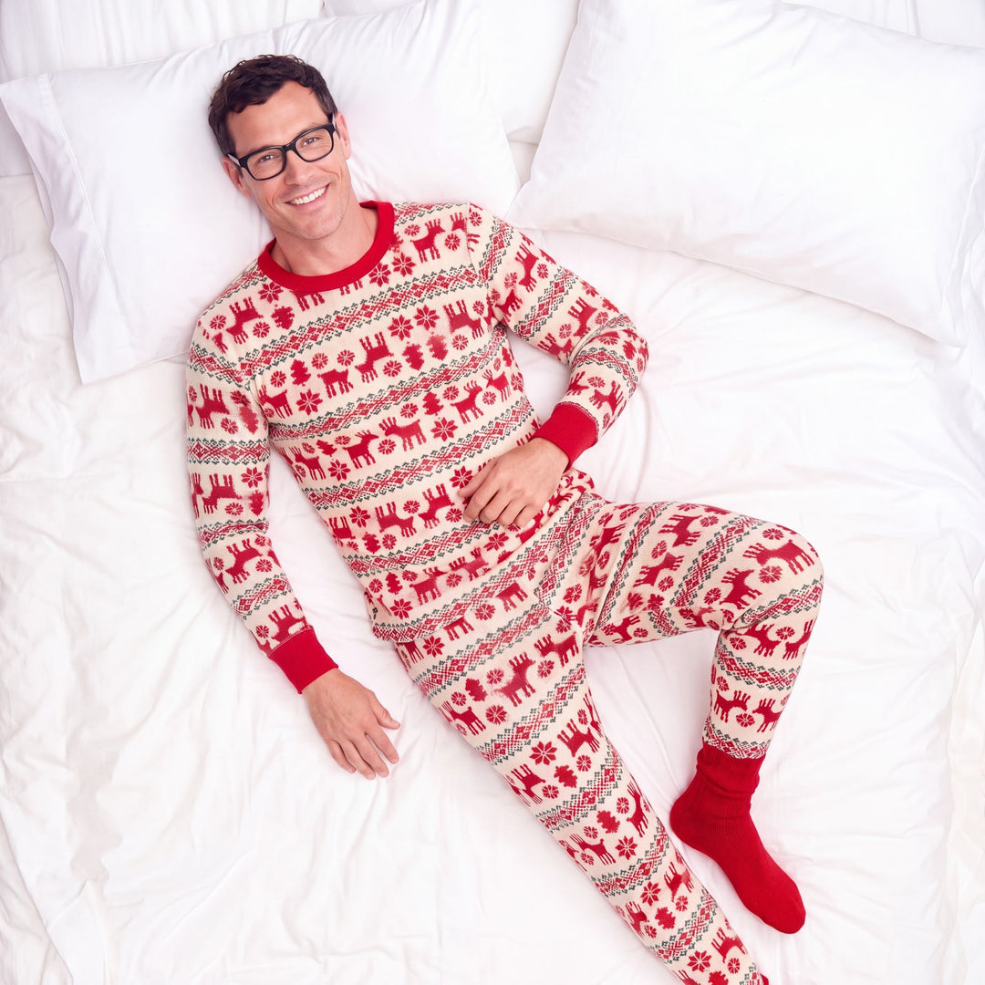 Family Matching Christmas PJs detail