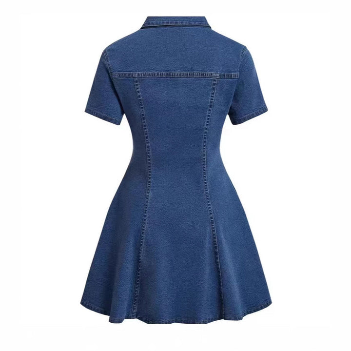 Women's Summer Mini Dress in dark blue